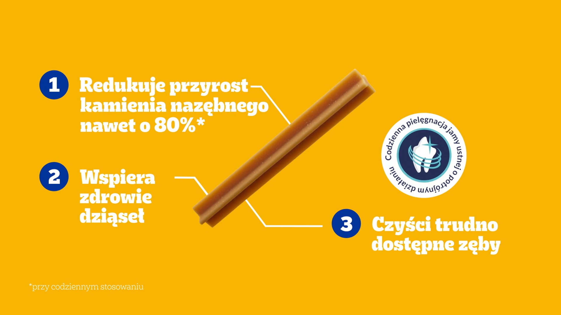 Wizualizacja 3D gryzaka dentystycznego Pedigree Dentastix.