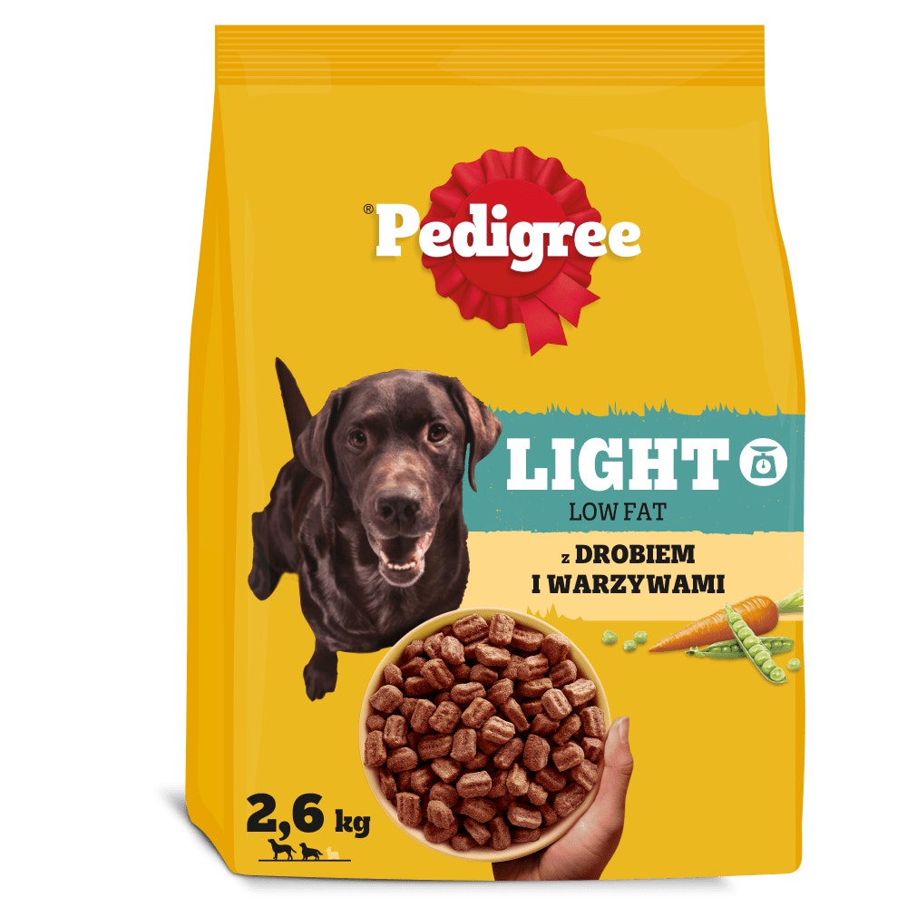 PEDIGREE® Adult Light z Drobiem i Warzywami, 2,6 kg