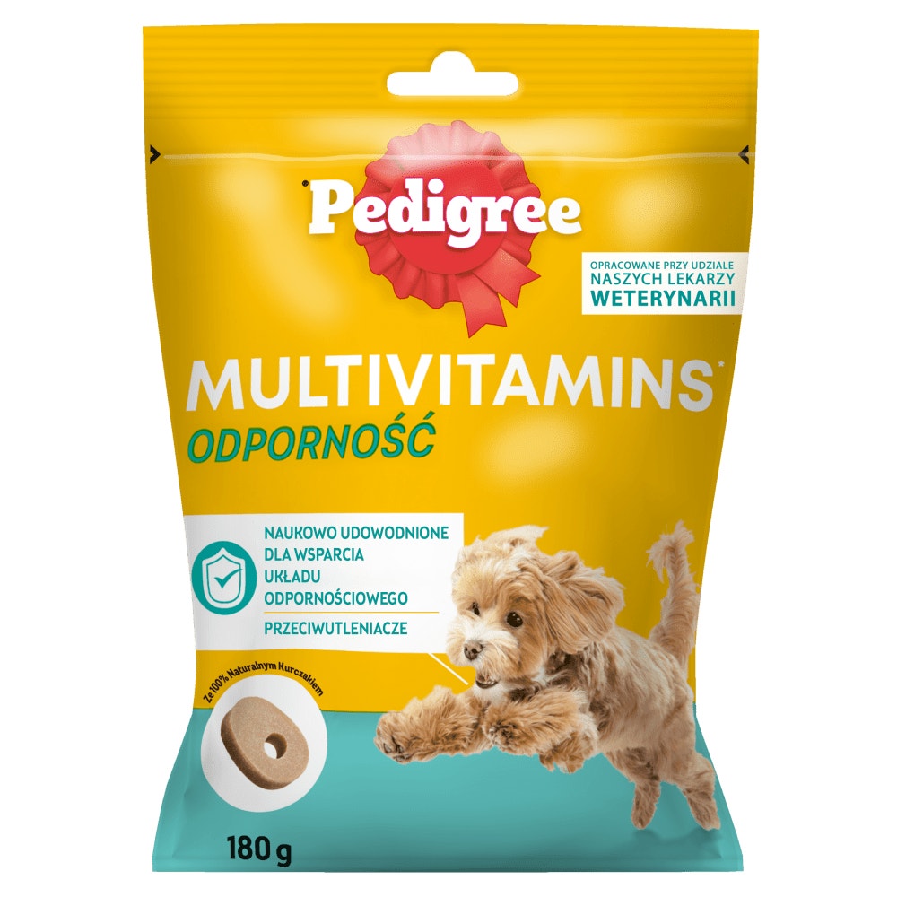 PEDIGREE® Multivitamins Odporność - karma uzupełniająca dla dorosłych psów, o smaku kurczaka 180 g