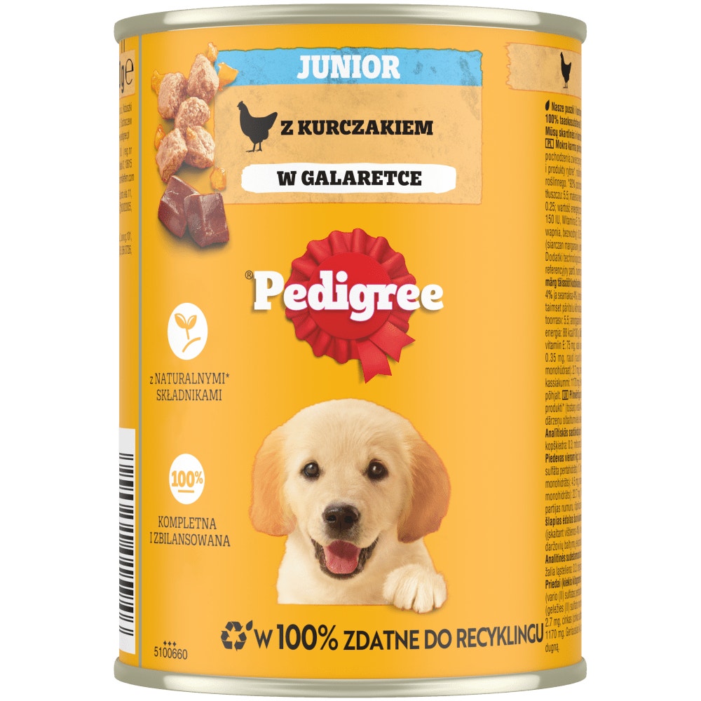 PEDIGREE® Junior z Kurczakiem w Galaretce, 400 g