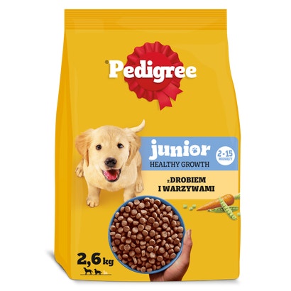 Junior z Drobiem i Warzywami, Średnie i Duże Rasy